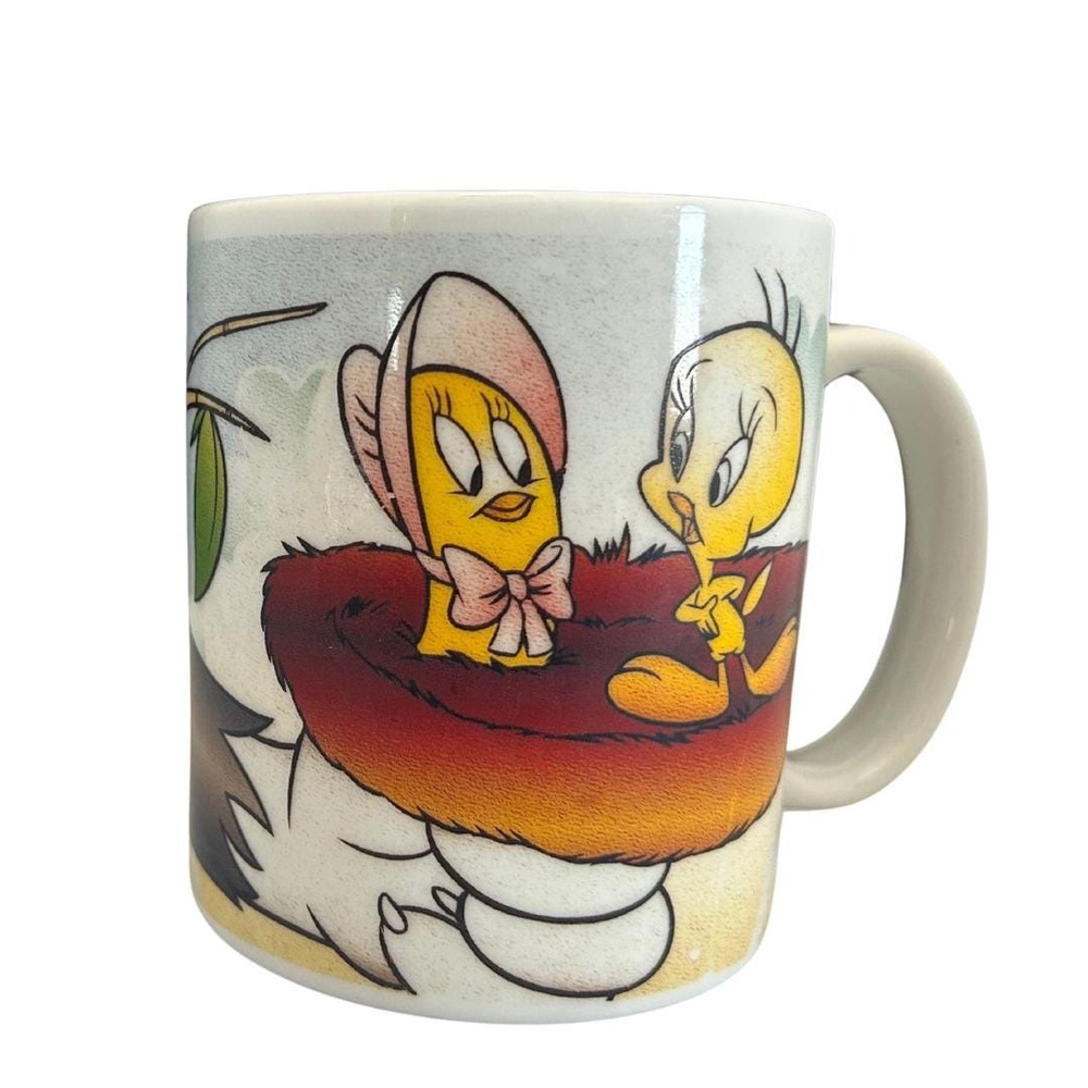 Vintage 1994 Looney Tunes Tweety Bird Virgo Mug | Sun Signs Zodiac Astrology